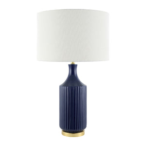   Fluted Glazed Ceramic Table Lamp | Oroa.com