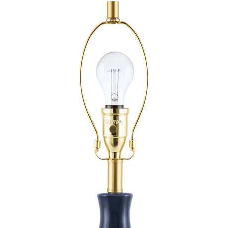 Modern European furniture - Fluted Glazed Ceramic Table Lamp - www.oroa.com