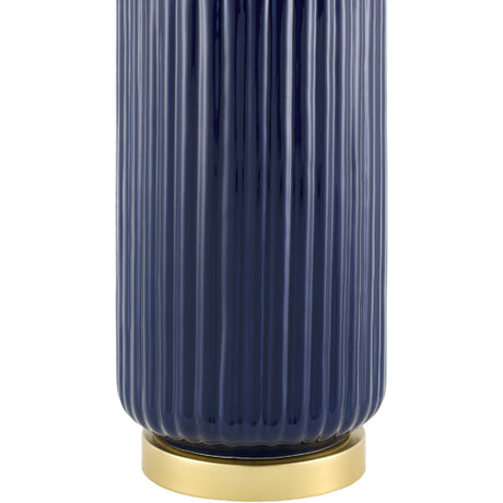 Modern European furniture - Fluted Glazed Ceramic Table Lamp - www.oroa.com