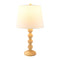 Modern European furniture - Rubberwood Beige Linen Table Lamp - www.oroa.com