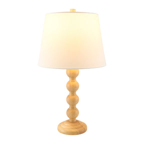 Modern European furniture - Rubberwood Beige Linen Table Lamp - www.oroa.com