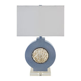 Modern European furniture - Shell Embellished Accent Table Lamp - www.oroa.com