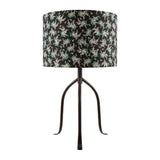 Modern European furniture - Floral Print Linen Table Lamp S - www.oroa.com