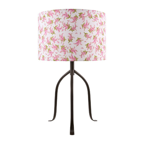 Modern European furniture - Floral Print Linen Table Lamp S - www.oroa.com