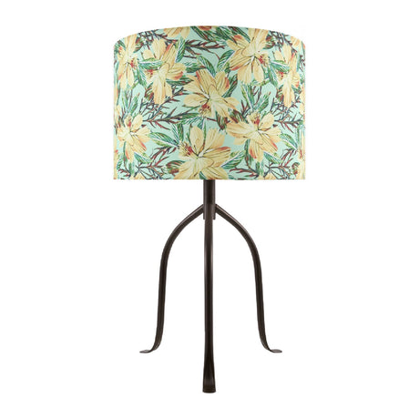 Modern European furniture - Floral Print Linen Table Lamp S - www.oroa.com