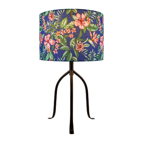 Modern European furniture - Floral Print Linen Table Lamp S - www.oroa.com
