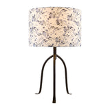 Modern European furniture - Floral Print Linen Table Lamp S - www.oroa.com