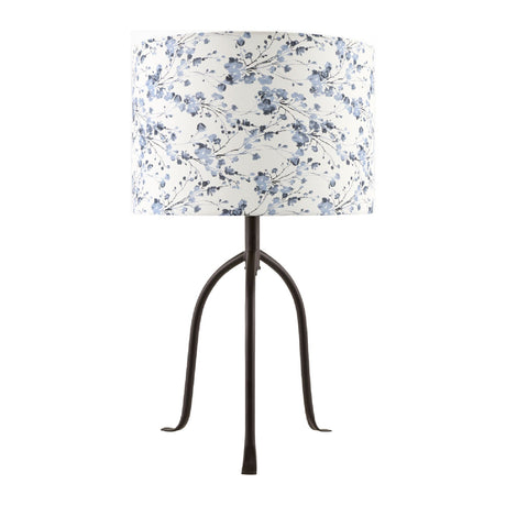 Modern European furniture - Floral Print Linen Table Lamp S - www.oroa.com
