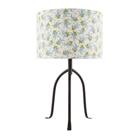 Modern European furniture - Floral Print Linen Table Lamp S - www.oroa.com