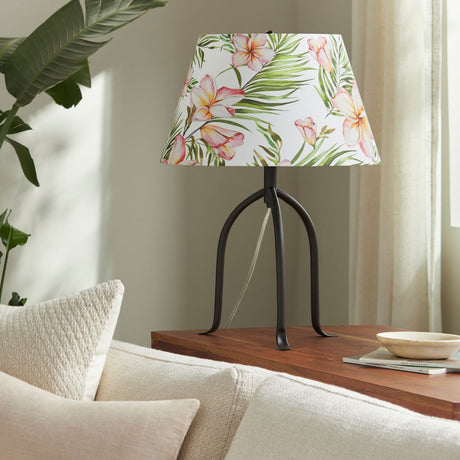 Modern European furniture - Floral Print Linen Table Lamp L - www.oroa.com