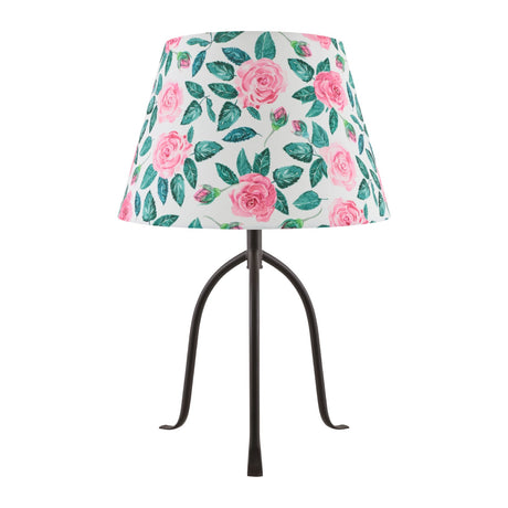 Modern European furniture - Floral Print Linen Table Lamp L - www.oroa.com