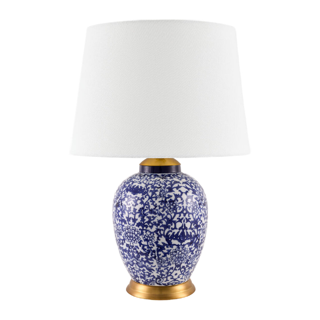   Modern European furniture - Blue Floral Ceramic Table Lamp - www.oroa.com | Oroa.com
