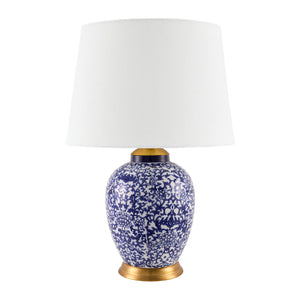   Modern European furniture - Blue Floral Ceramic Table Lamp - www.oroa.com | Oroa.com