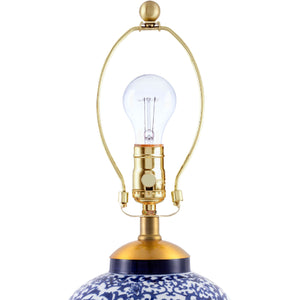   Modern European furniture - Blue Floral Ceramic Table Lamp - www.oroa.com | Oroa.com
