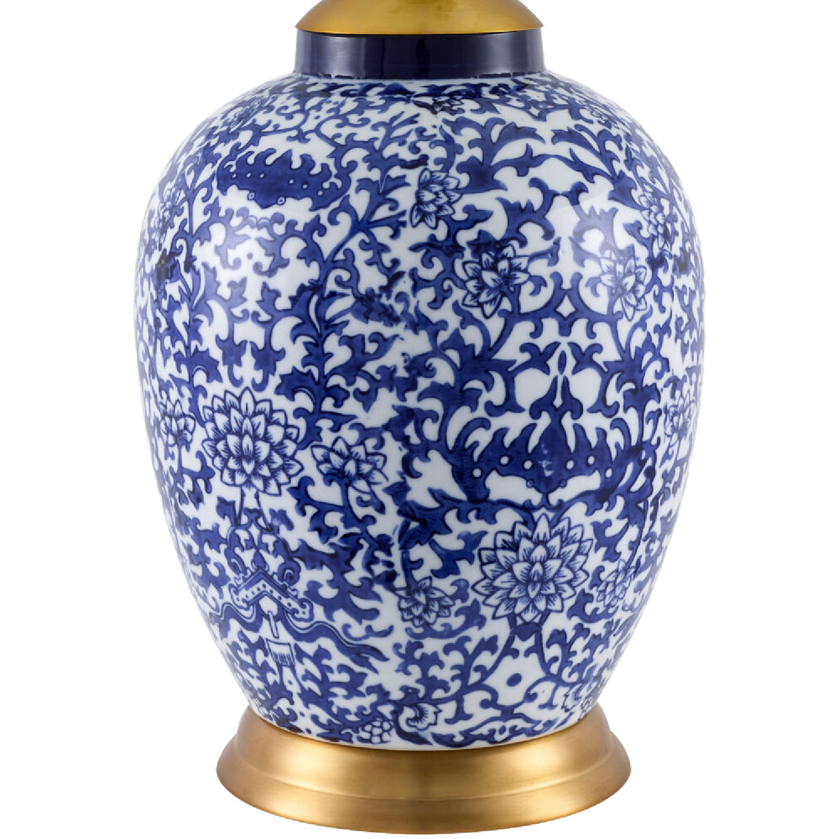   Modern European furniture - Blue Floral Ceramic Table Lamp - www.oroa.com | Oroa.com