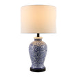Modern European furniture - Blue Vines Ceramic Table Lamp - www.oroa.com