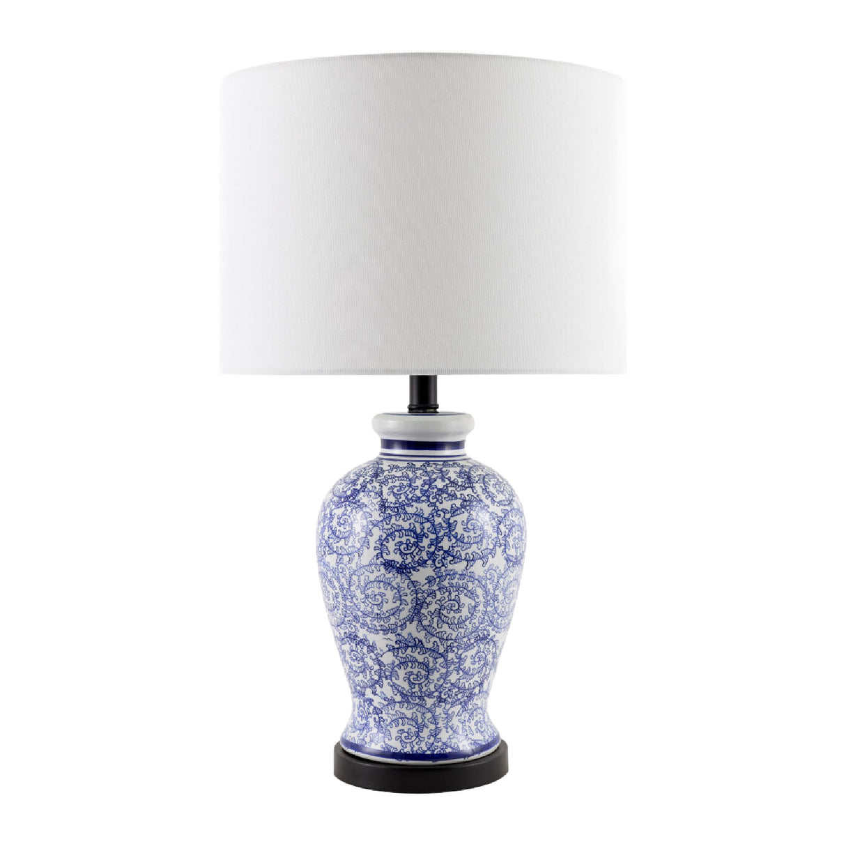   Modern European furniture - Blue Vines Ceramic Table Lamp - www.oroa.com | Oroa.com