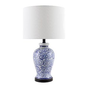   Modern European furniture - Blue Vines Ceramic Table Lamp - www.oroa.com | Oroa.com