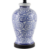 Modern European furniture - Blue Vines Ceramic Table Lamp - www.oroa.com
