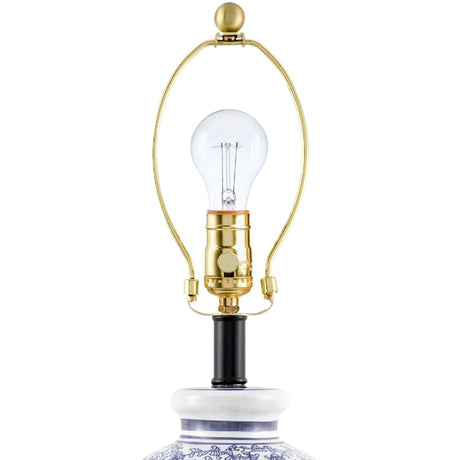 Modern European furniture - Blue Vines Ceramic Table Lamp - www.oroa.com