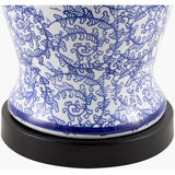 Modern European furniture - Blue Vines Ceramic Table Lamp - www.oroa.com