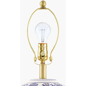   Modern European furniture - Blue Flowers Ceramic Table Lamp - www.oroa.com | Oroa.com