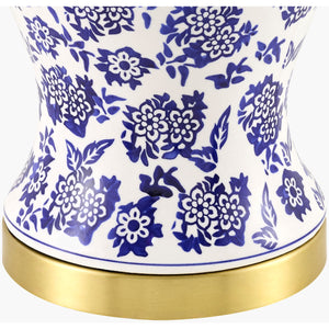  Modern European furniture - Blue Flowers Ceramic Table Lamp - www.oroa.com | Oroa.com