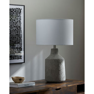   Painted Cement Accent Table Lamp | Oroa.com