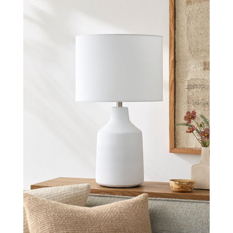 Modern European furniture - Painted Cement Accent Table Lamp - www.oroa.com