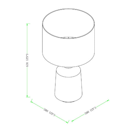 Modern European furniture - Concrete Base Linen Table Lamp - www.oroa.com