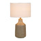 Modern European furniture - Concrete Base Linen Table Lamp - www.oroa.com
