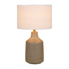 Modern European furniture - Concrete Base Linen Table Lamp - www.oroa.com