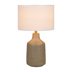   Concrete Base Linen Table Lamp | Oroa.com