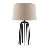 Modern European furniture - Black Iron Table Lamp - www.oroa.com