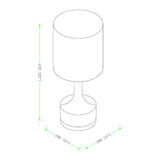 Modern European furniture - Glazed Ceramic Cotton Table Lamp - www.oroa.com