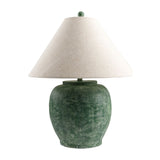 Modern European furniture - Painted Cement Linen Table Lamp - www.oroa.com