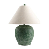 Modern European furniture - Painted Cement Linen Table Lamp - www.oroa.com