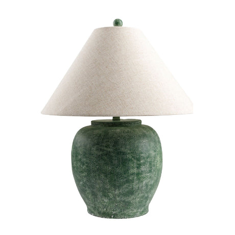 Modern European furniture - Painted Cement Linen Table Lamp - www.oroa.com