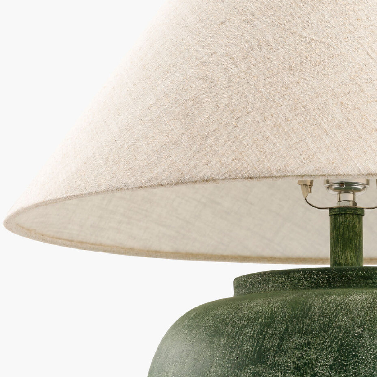   Painted Cement Linen Table Lamp | Oroa.com