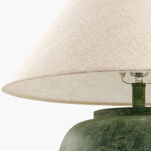   Painted Cement Linen Table Lamp | Oroa.com