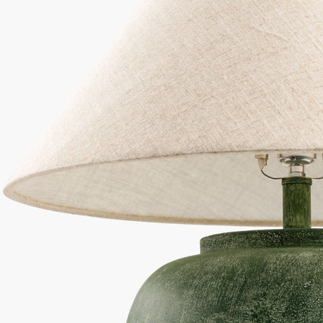 Modern European furniture - Painted Cement Linen Table Lamp - www.oroa.com