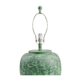 Painted Cement Linen Table Lamp | Kuda Home Forest