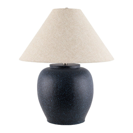 Modern European furniture - Painted Cement Linen Table Lamp - www.oroa.com