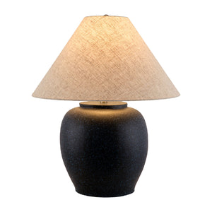  Painted Cement Linen Table Lamp | Oroa.com