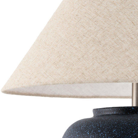 Modern European furniture - Painted Cement Linen Table Lamp - www.oroa.com