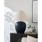 Modern European furniture - Painted Cement Linen Table Lamp - www.oroa.com