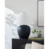 Modern European furniture - Painted Cement Linen Table Lamp - www.oroa.com