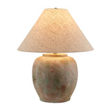 Modern European furniture - Painted Cement Linen Table Lamp - www.oroa.com
