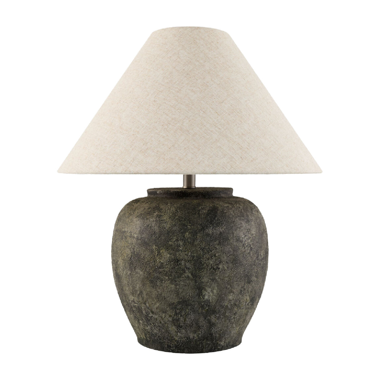   Painted Cement Linen Table Lamp | Oroa.com