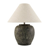 Modern European furniture - Painted Cement Linen Table Lamp - www.oroa.com